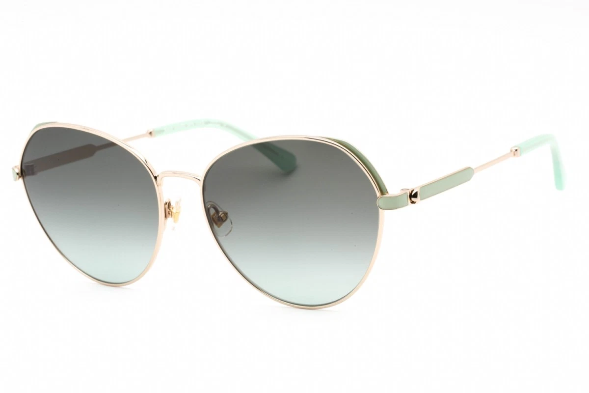 Kate Spade Odetta Round Oversized Sunglasses Havana Crystal Sheer Gold kate spade new york Gold Round Sunglasses for Women for sale  main image 4