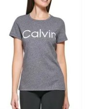 Calvin Klein Performance Women's Logo Crew Neck T-Shirt S NEW 40 PF1T3932