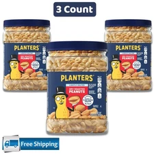 Planters Lightly Salted Dry Roasted Peanuts ~ Heart Healthy  2.16 lb (3 Pack)