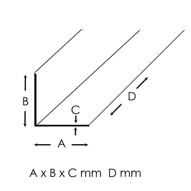 Aluwinkel Aluminium Winkel Alu Winkelprofil Anthrazit Pulverbeschichtet RAL 7016 - Bild 2 von 2