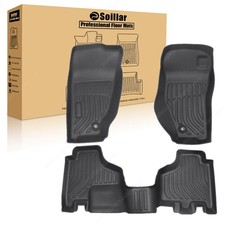 For 2008-2012 Jeep Liberty Tpe Floor Mats Liner 3pcs 3d Model Front Rear New For 2008-2012 Jeep Liberty Tpe Floor Mats Liner 3pcs 3d Model Front Rear New