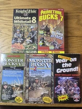 5 VHS Lot Deer Hunting Realtree Bow Rifle Muzzleloader