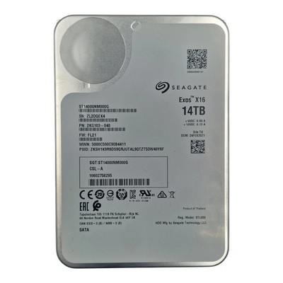 Seagate Exos X16 14TB, SATA, 3.5'' Internal Hard Drive