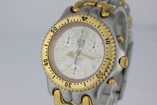 TAG HEUER S35.006 White Dial 40mm Chronograph Qz Men