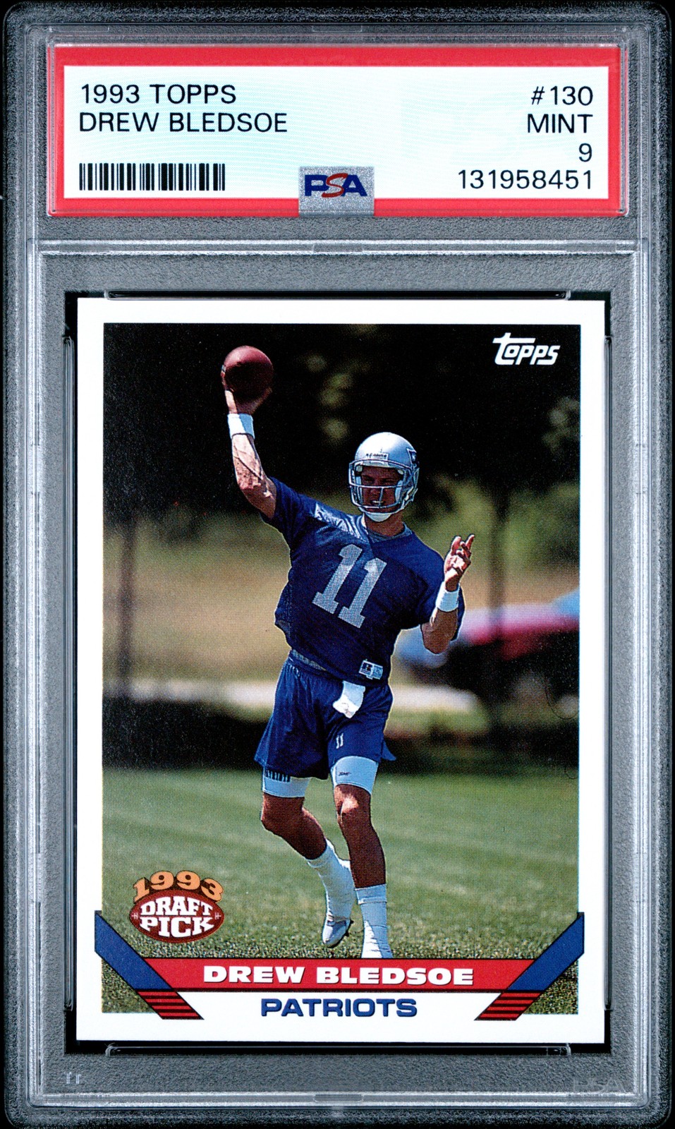 1993 Topps #130 Drew Bledsoe PSA 9