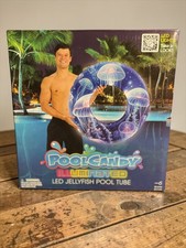 Pool Candy ILLUMINATED Pool Tube Inflatable Float LED Lights Jelly Fish *NEW*