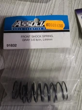 Team Associated 12mm Rear Shock Spring (2) (Green/1.80lbs) (61mm Long) 91837