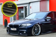 Frontspoiler mit Wing aus ABS für BMW 5er F10 F11 M-Paket mit ABE Carbon Optik