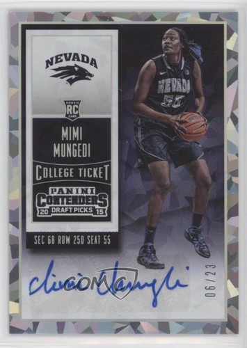 Mimi Mungedi [Autograph Cracked Ice Ticket] #192 2015 Panini Contenders Draft Picks card