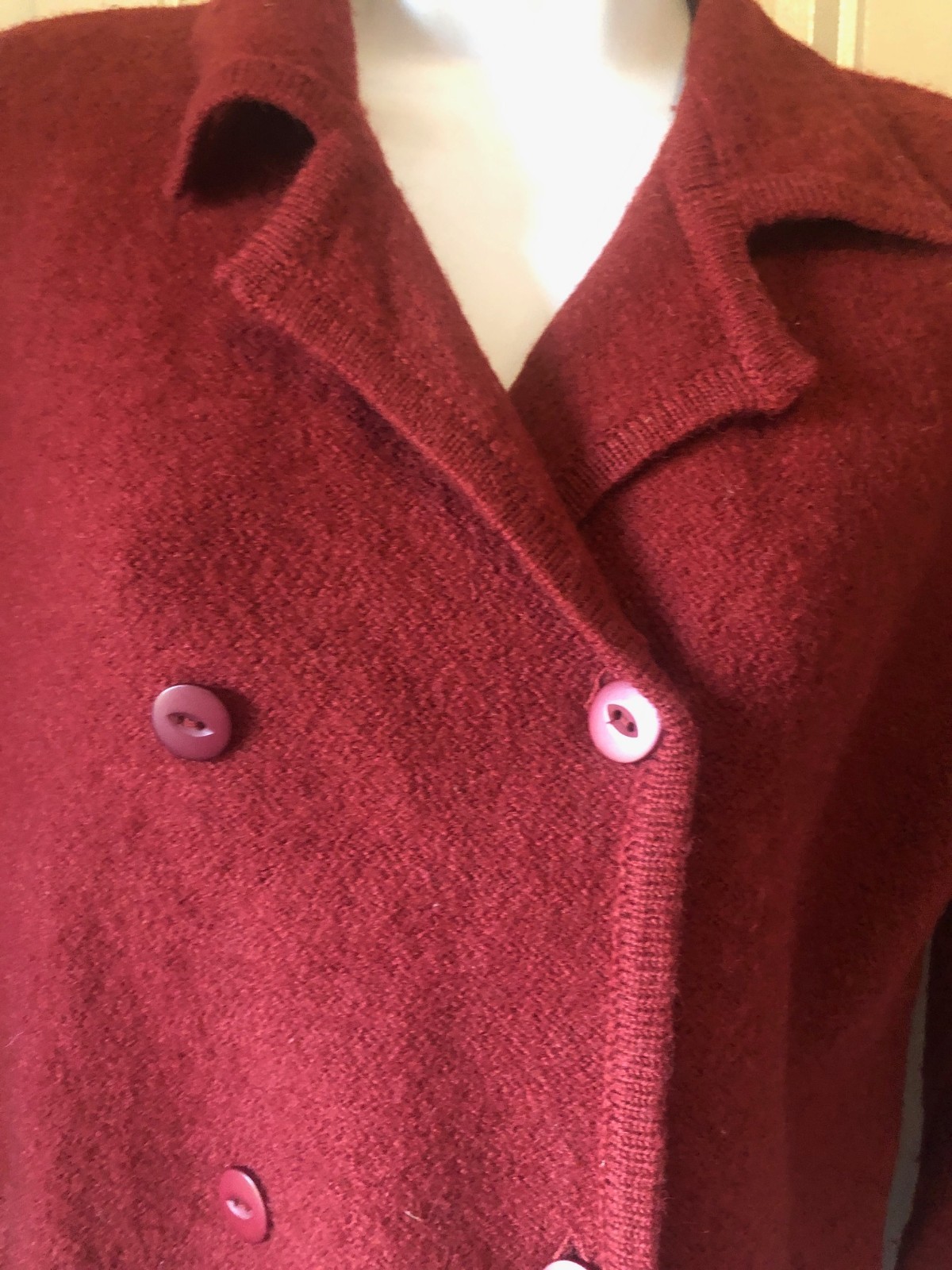Pendleton  100% virgin Wool dark Red sweater  siz… - image 6
