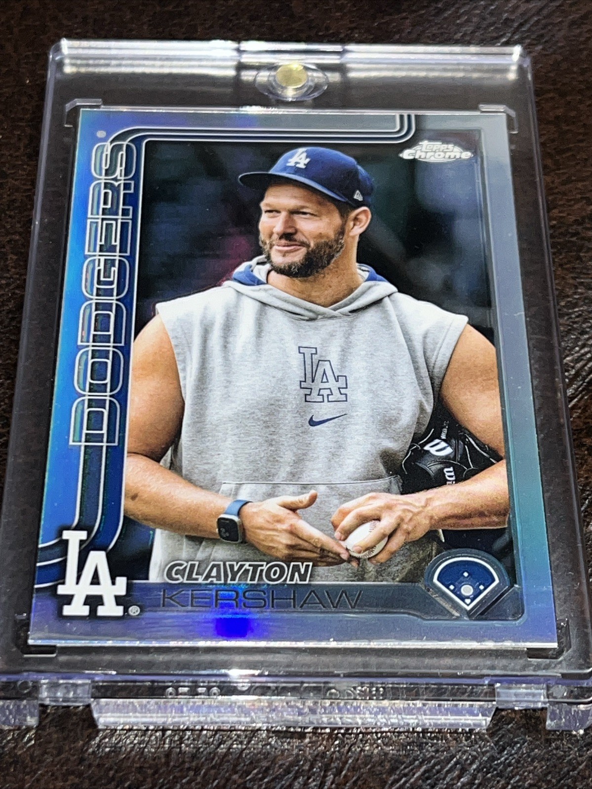 Topps 2025 Chrome Clayton Kershaw Image Variation Refractor #88 LA Dodgers