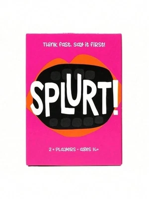 Splurt Gamewright the Think Fast, Say It Fast Card Game 2+ Players Age10+ Funny