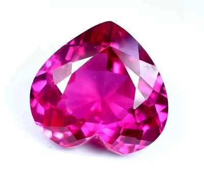 35.01 Carat Natural Pink Ruby Heart Cut Flawless Certified Loose Gemstone