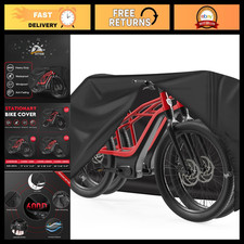 Heavy Duty Waterproof Bike Cover for 2 Bikes - Outdoor Storage, Fits eBike, Moun