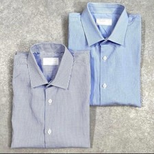 USED [SET OF 2] PRADA CLASSIC DRESS SHIRTS, SIZE 41 VERYGOOD