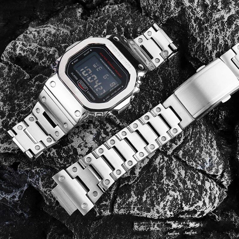 Stainless Steel Mod Kit Bezel Case Band For G-SHOCK DW5600 GW