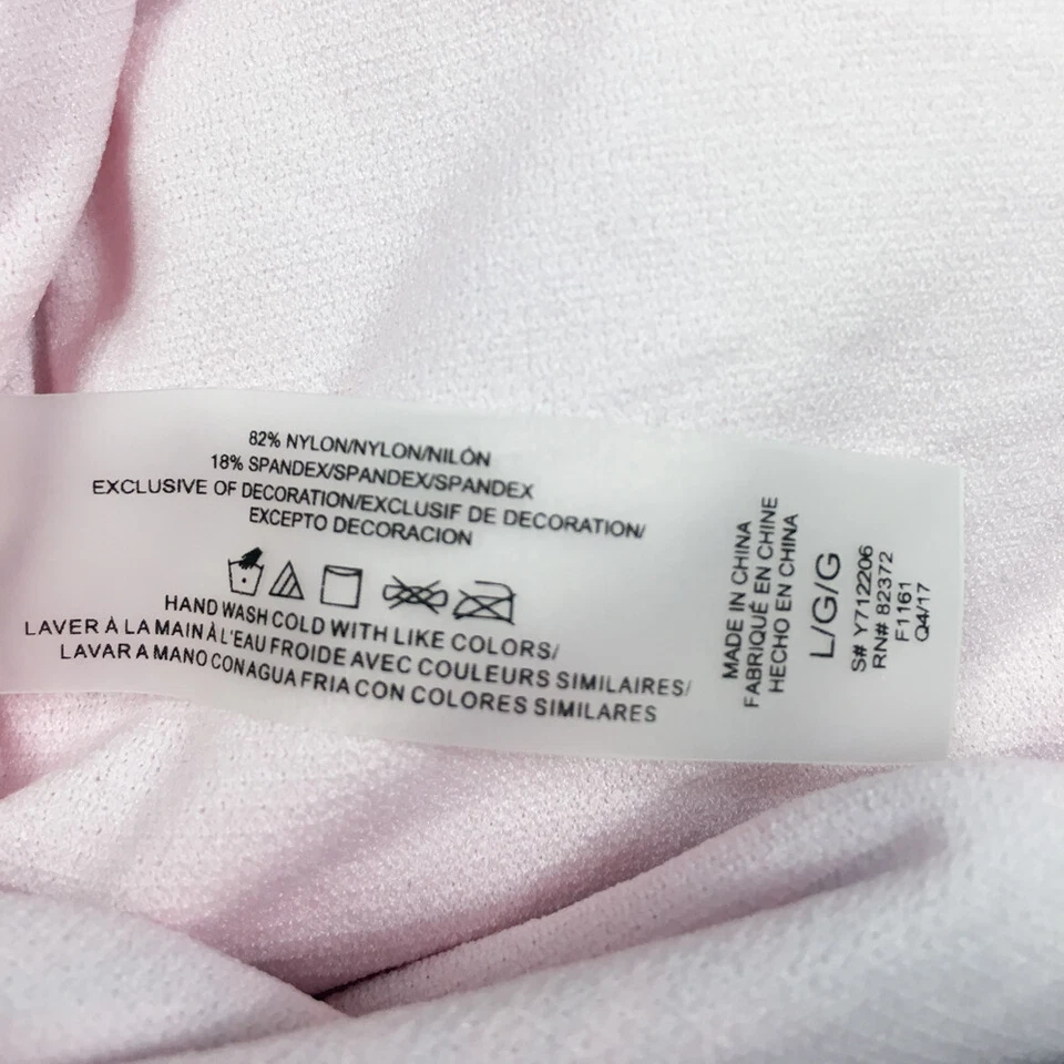 Nuevo con etiquetas Sujetador con volantes Tulum Pasas para mujer Top de natación Talla L Fuera del hombro Rosa Gris Foto 3 de 3