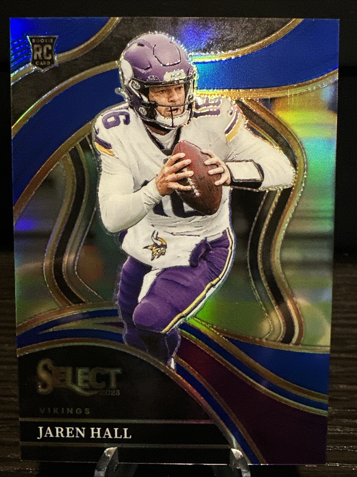 2023 Panini Select #261 Jaren Hall Blue Purple /99 Prizm Rookie RC Vikings