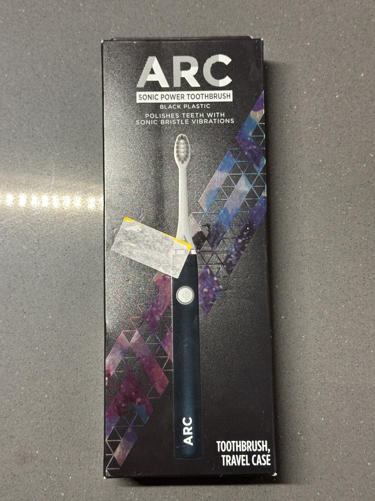 ARC Metal Sonic Power Toothbrush + Travel Case Black/ White eBay