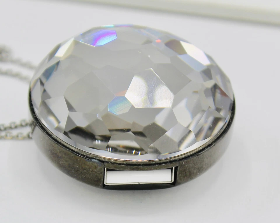 Collar Swarovski Llave de Memoria USB Oculta 2GB Gris Cristal ¡¡Precioso!! N500 Foto 2 de 3
