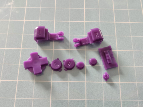 Game Boy Advance SP Full Button Replacement Set D-Pad and Keys in Various Color - Picture 6 of 9