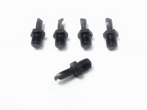 Threaded Drill Bits size #21 0.1590" HSS 135ᵒ Split Point 9/16" OAL set of 5 - Foto 3 di 3