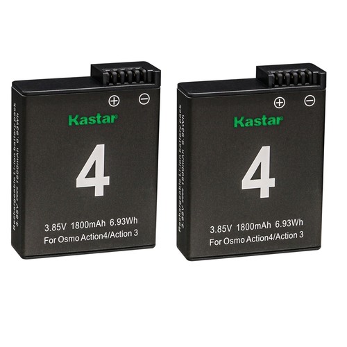 Kastar Battery Replace for DJI Osmo Action 3 Action 4 Action 5 Pro Sport Camera - Picture 6 of 8
