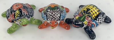 XOOCH MEXICO TALAVERA SCHILDKROETE WAND- ODER TISCHDEKORATION - HANDGEFERTIGT
