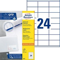 Avery Zweckform® 3422 3422 Universal-Etiketten - 70 X 35 Mm, Weiß, 2.400 Etikett