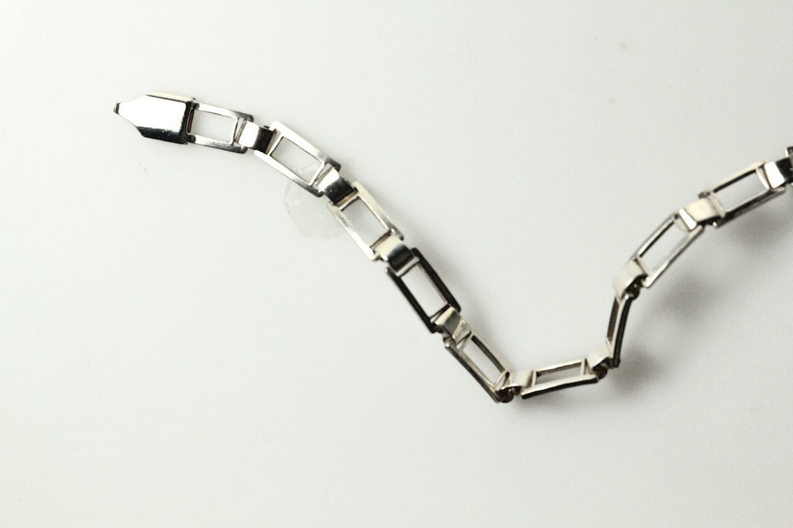 925 Sterling Silver 7.75" Rectangular Link Bracel… - image 13