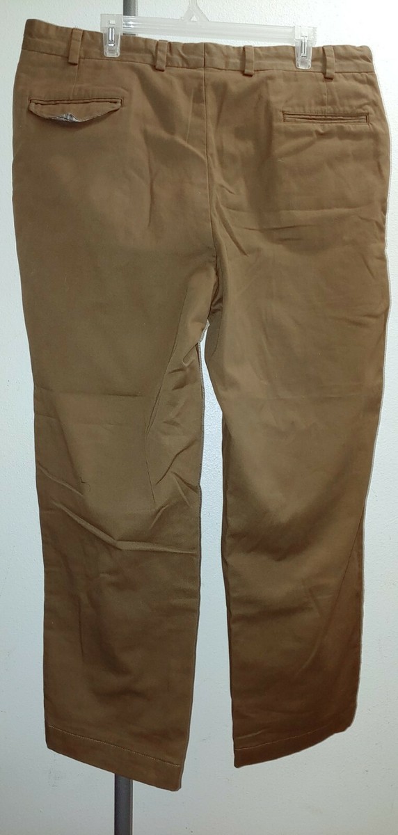 BILLS KHAKIS M2-12893 COTTON FLANNEL LINED BEIGE/KHAKI PANTS (SZ