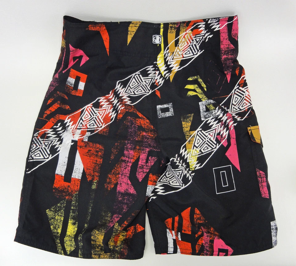 Hombres Body Guante Bañador Board Shorts Cordón Talla 30 Bolsillo Tribal Tiki Foto 2 de 4