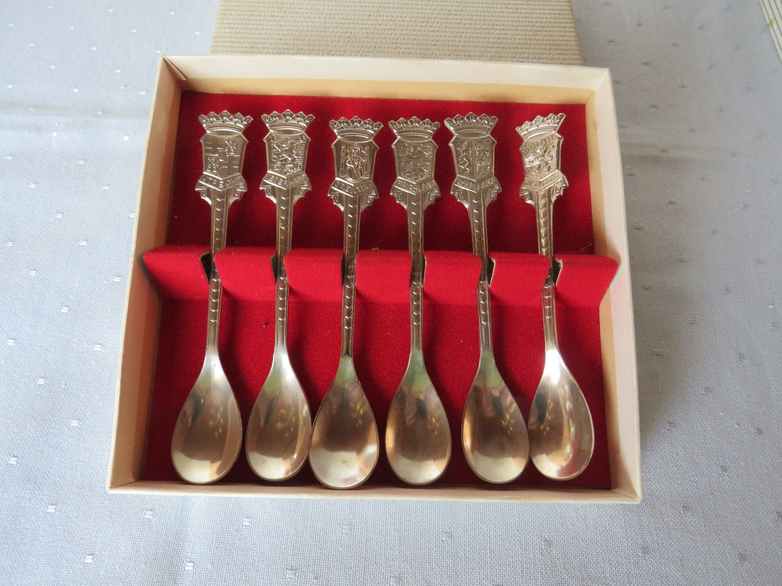 6 Löffel & 6 Gabeln mit Krone Andenken Niederlande Holland Speculum