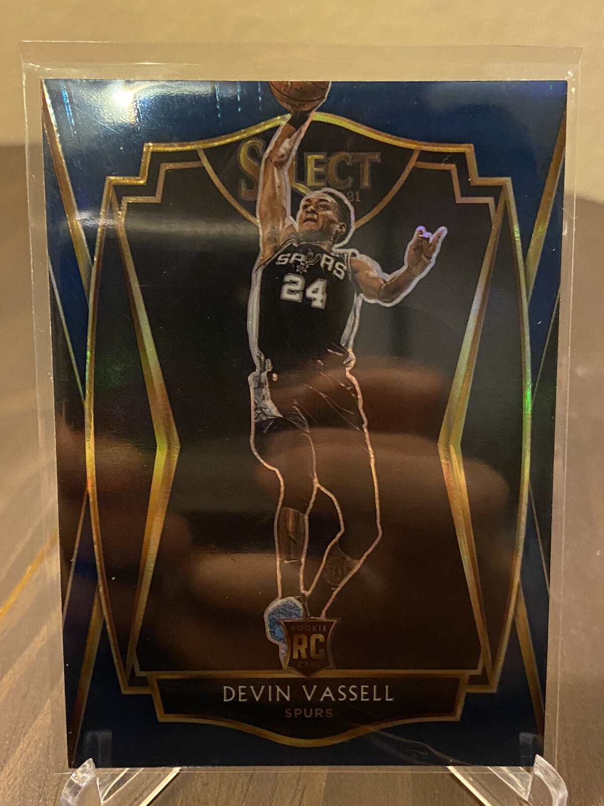 2020-21 Select Basketball Blue Prizm Premier Level RC #179 Devin Vassell