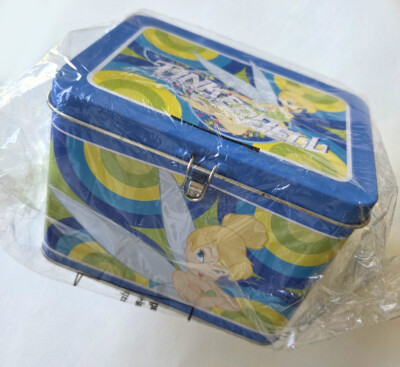 TINKERBELL Metal Tin Bank Storage Box Peter Pan DISNEY Collectible Perfect Pixie