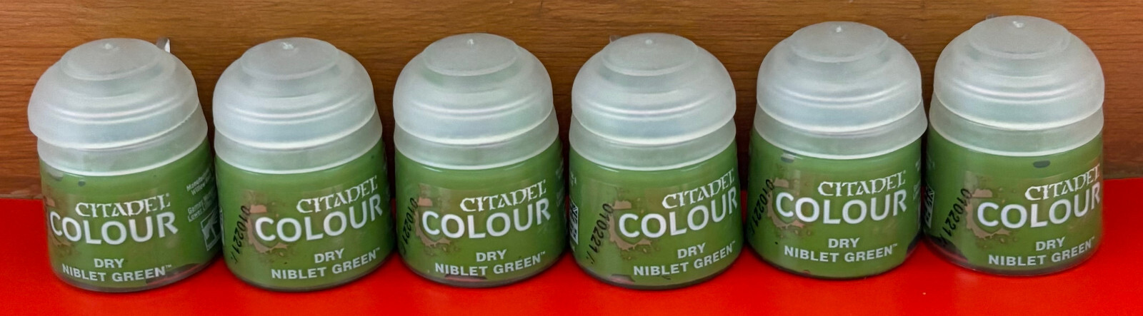 Games Workshop Citadel Dry Paint Niblet Green (12ml) Bundle Of 6