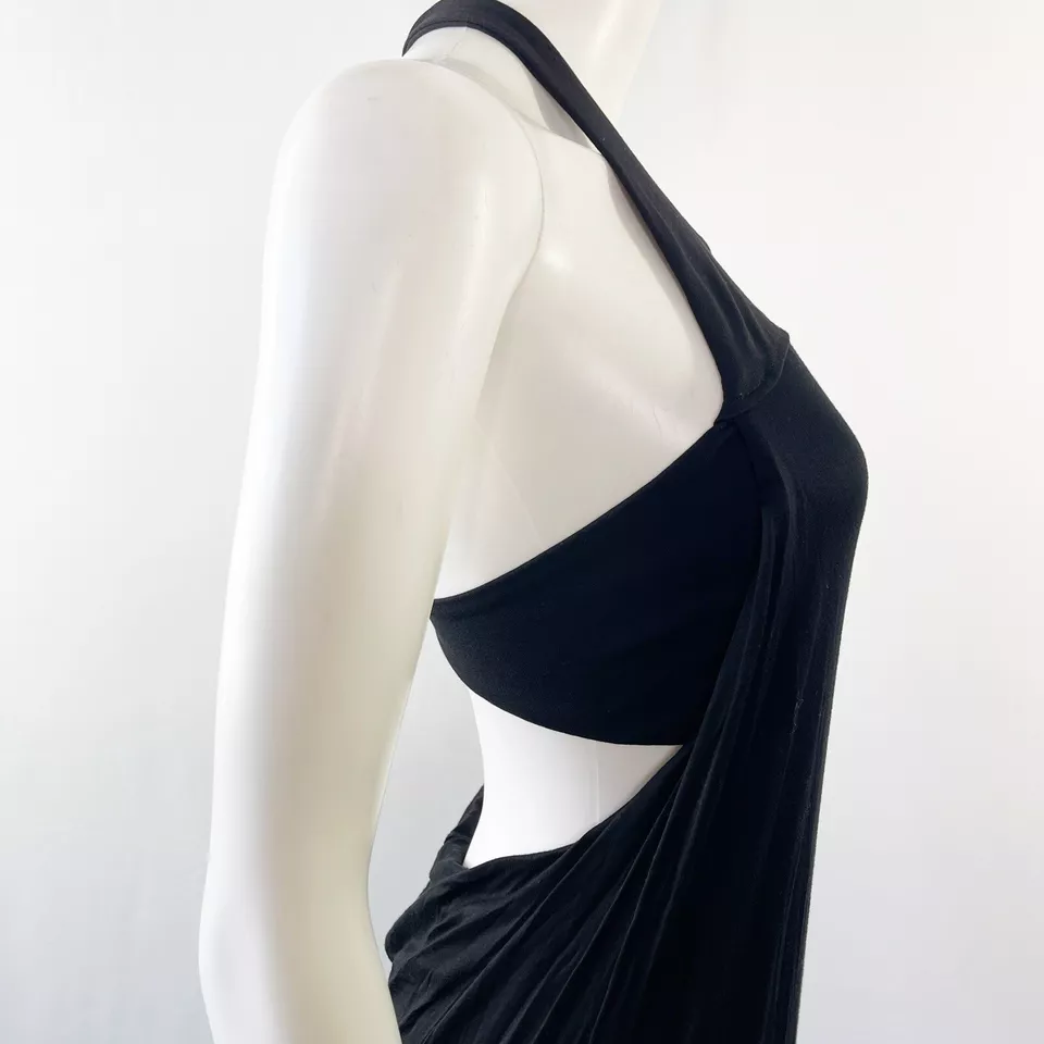 Maxi Vestido Helmut Lang Talla P Cremallera Espalda Corredora Vampirecore Gótico Grunge Foto 4 de 4