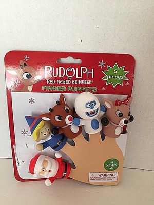 Rudolph The Red Nose Reindeer Finger Puppet Set-New 20809966215 | eBay
