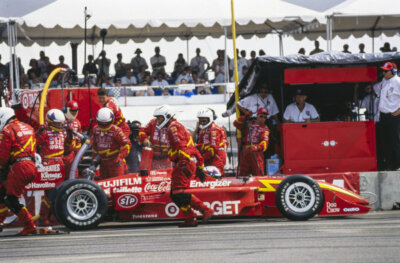 #ad #ad Juan Pablo Montoya Chip Ganassi Racing Reynard 99i Honda makes a p Old Photo 4 AU $9.00