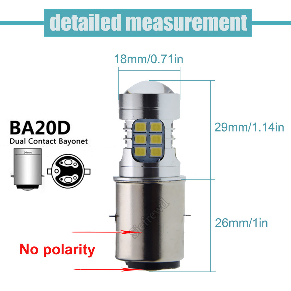 1pc 4 Sides Motorcycle H4 BA20D LED Headlight Bulbs COB Chips Hi Lo Beam Moto Motorbike Led Headlamp Lamp 6000k 12v 613072824f6b47fcb41a8bb8 - Foto 4