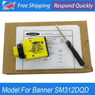 New in Box For Banner SM312DQD Mini-beam Photoelectric Sensor 10-30VDC  380mm