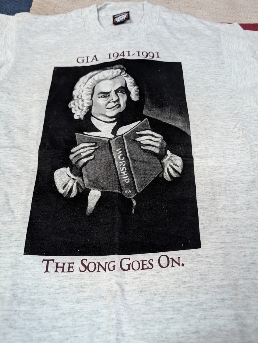 Vintage 90s Johann Sebastian Bach Shirt Single Stitch M