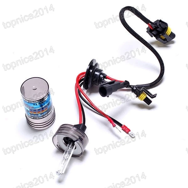 2Pcs H9 35W 6000k HID Xenon Bulbs Replacement Headlight Conversion 12V - Image 3 of 4