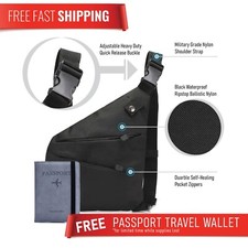 Sling Crossbody Bag under Jacket Storage Bag Anti-Theft Security Travel Bag