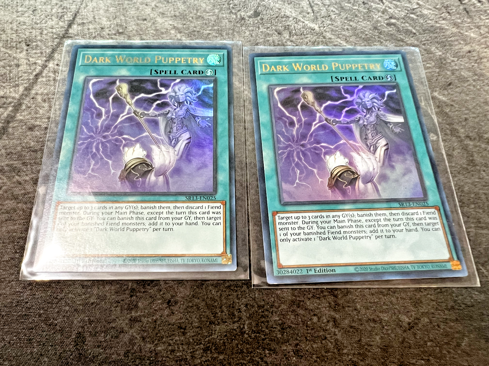 Dark World Puppetry SR13-EN025 Structure Deck: Dark World 1st Edition