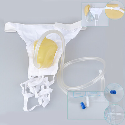 Female Incontinence Urine Silicone Leg Bag Urine Collector With Catheter&Shorts