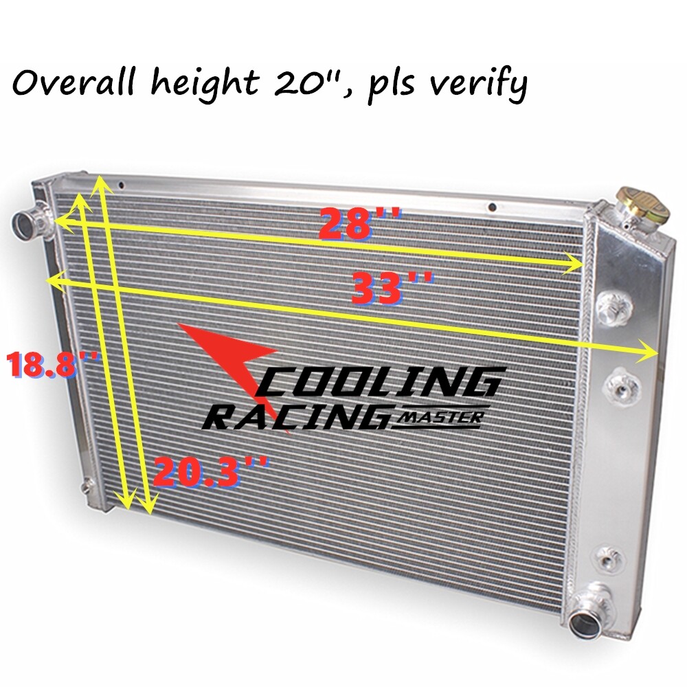4 Row Radiator Fit 78-86 Chevy GMC C/K C10 C20 C30 K5 Blazer 5.0L 5.7L 6.6L 7.4L