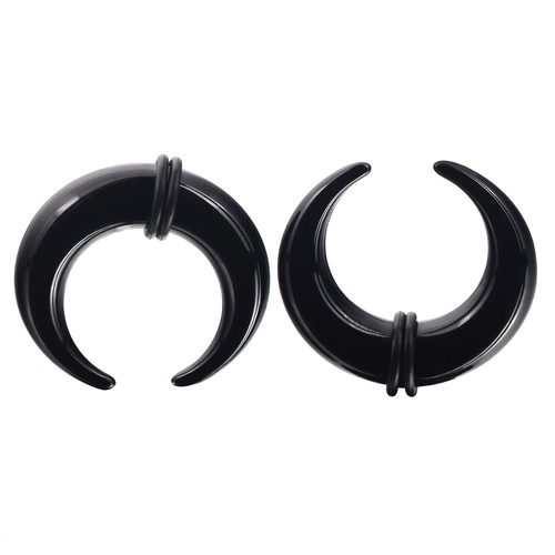 16Pcs Acrylic C Shaped Taper Pincher Septum Rings 14G-00G Gauges Piercing Kit - Picture 4 of 18