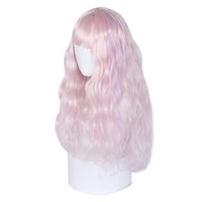 Breathable Hair Wigs for Women Curly Wig with Wig Cap Medium Long Hair