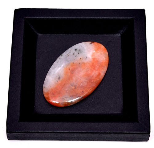 Red Moss Agate Natural Stone Oval Cabochon Loose Healing Gemstone - 第 35/43 張圖片